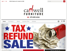 Tablet Screenshot of cadwell-furniture.com
